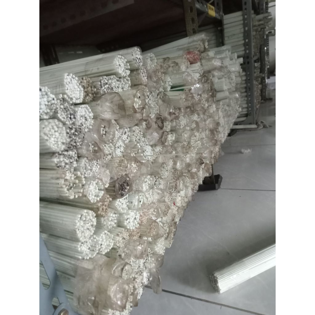 jeruji fiber stick/fiber sangkar/fiber putih susu panjang 60cm 1,5mm 1,8mm 2mm 2,2mm 2,5mm perbatang