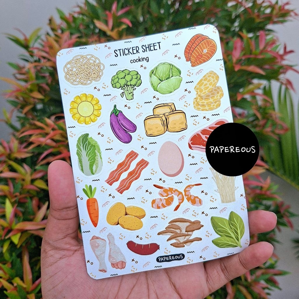 

STICKER COOKING / STICKER MASAK / STICKER SHEET A6