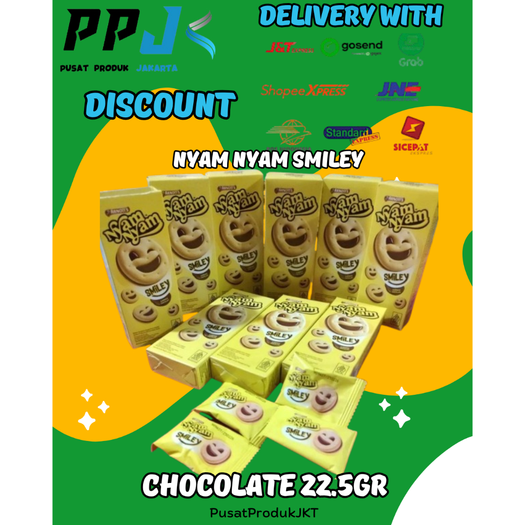 

Nyam-Nyam Smiley Sandwich Chocolate 22,5 Gr