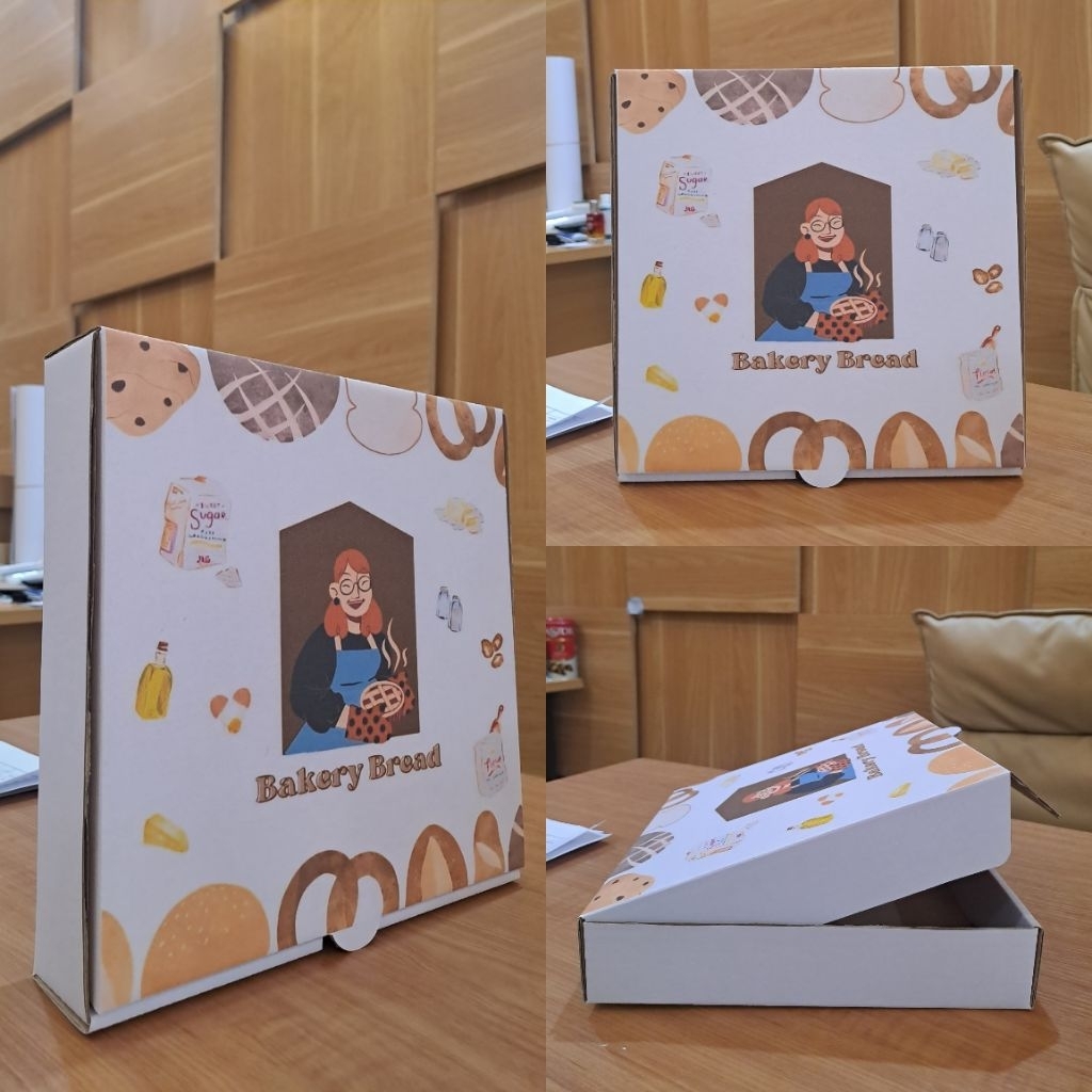 

Kardus / Box Packing - Die Cut Pizza Desain Printing Ukuran 25cm x 25cm x 5cm (Minimal Order 10pcs)