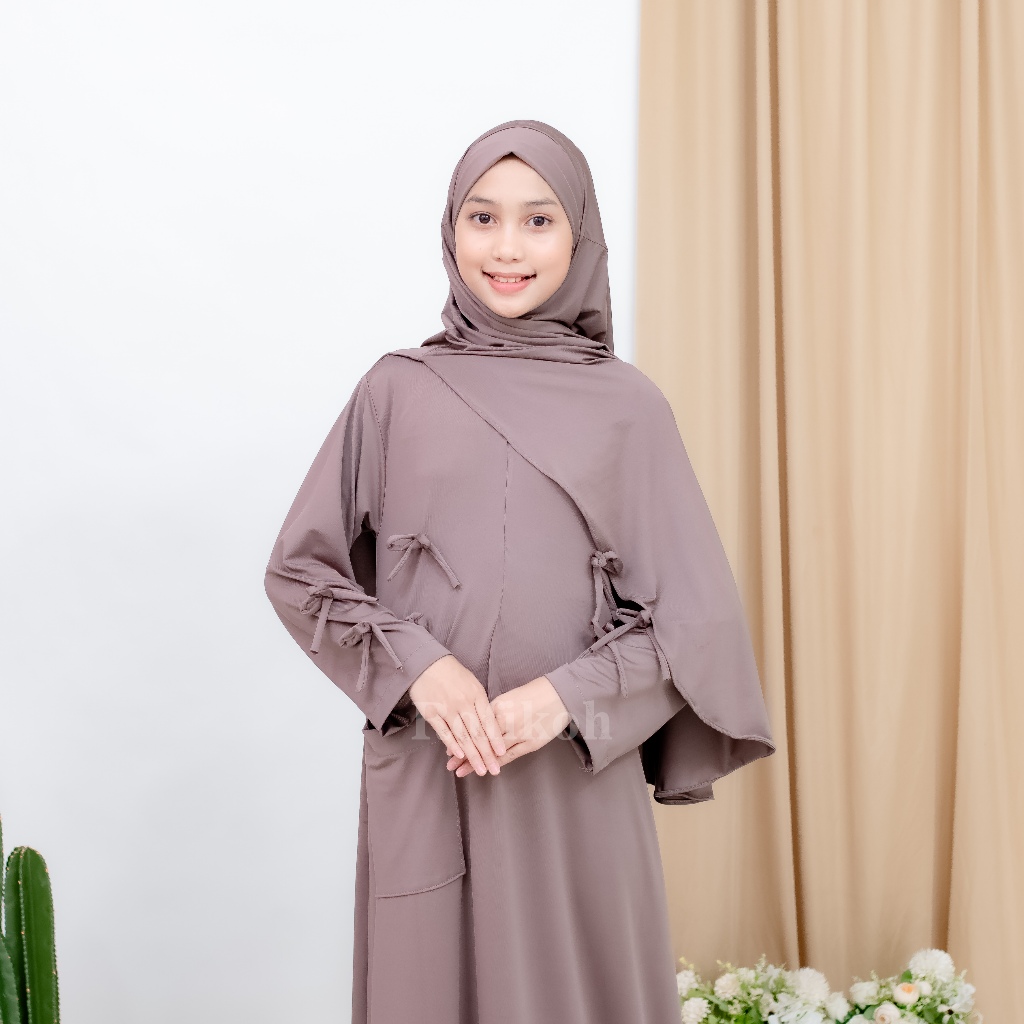 MECCA KIDS French Khimar Set Rok Anak Perempuan Usia 1 Sampai 6 Tahun