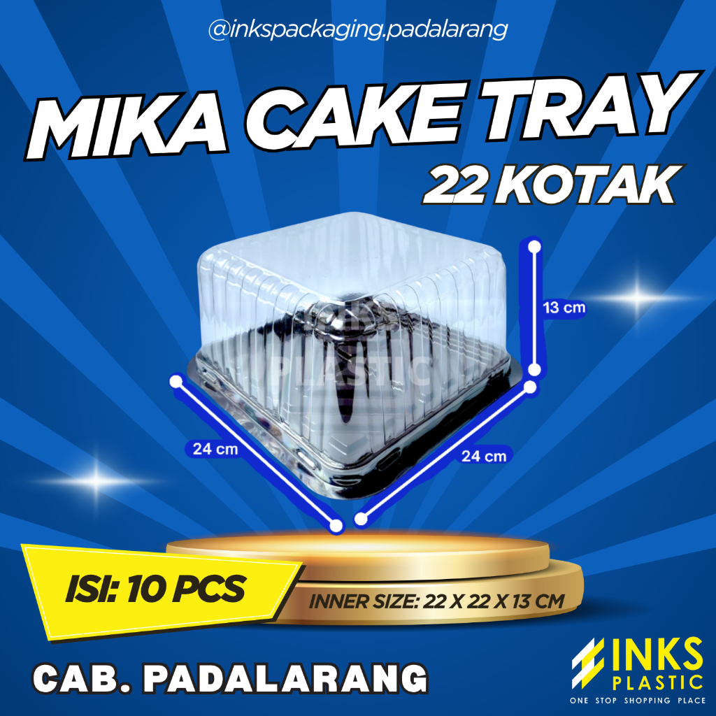 MIKA CAKE TRAY CT 22 KOTAK