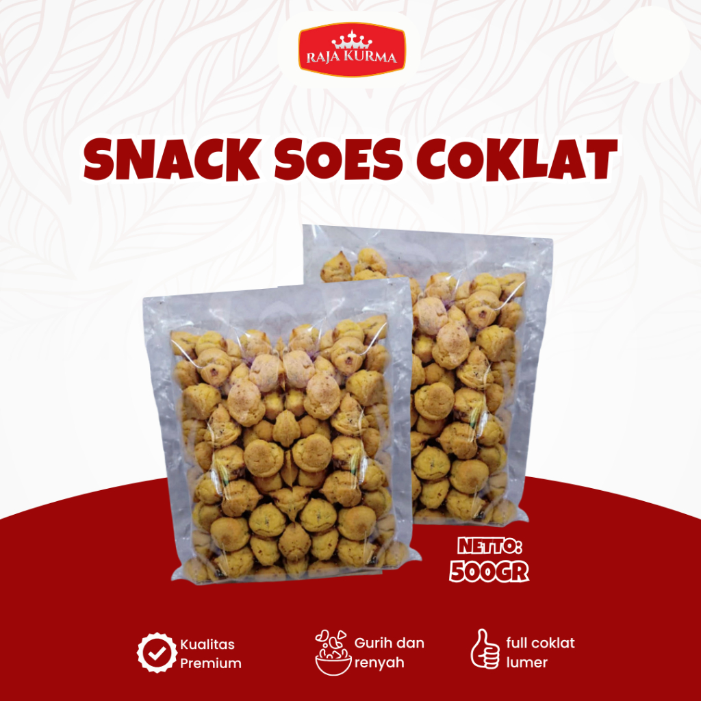 

Soes Coklat lumer gurih dan renyah 500 gr Snack Kiloan Murah Cemilan Enak