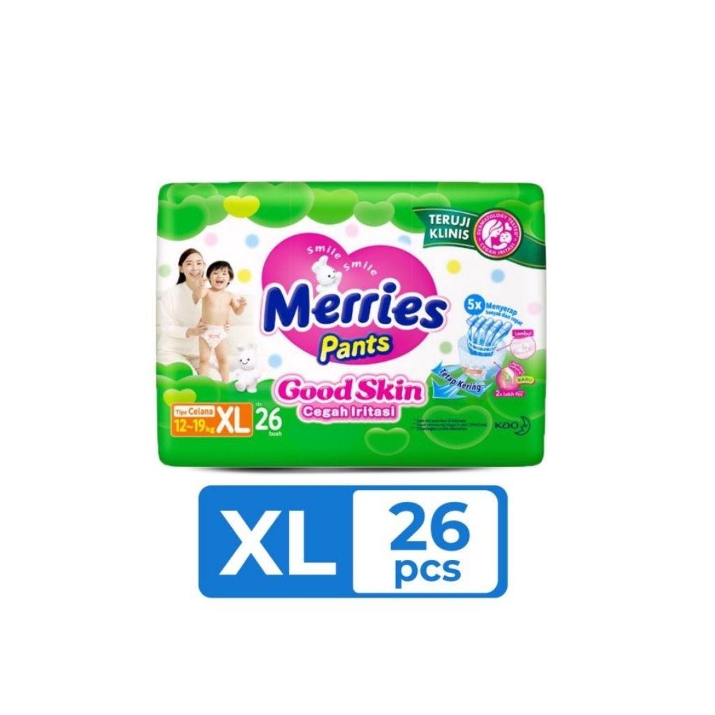 promo pampers merries ukuran xl isi 26