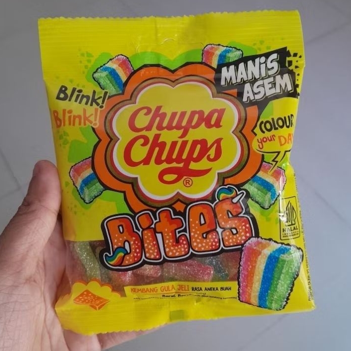 

Chupa Chups Sour Bites candy permen Fruit 56gr