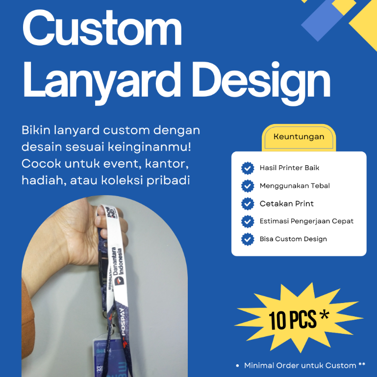 

LANYARD CUSTOM | DESAIN BEBAS CETAK FULL COLOR | EDISI DANANTARA | LANYARD BUMN