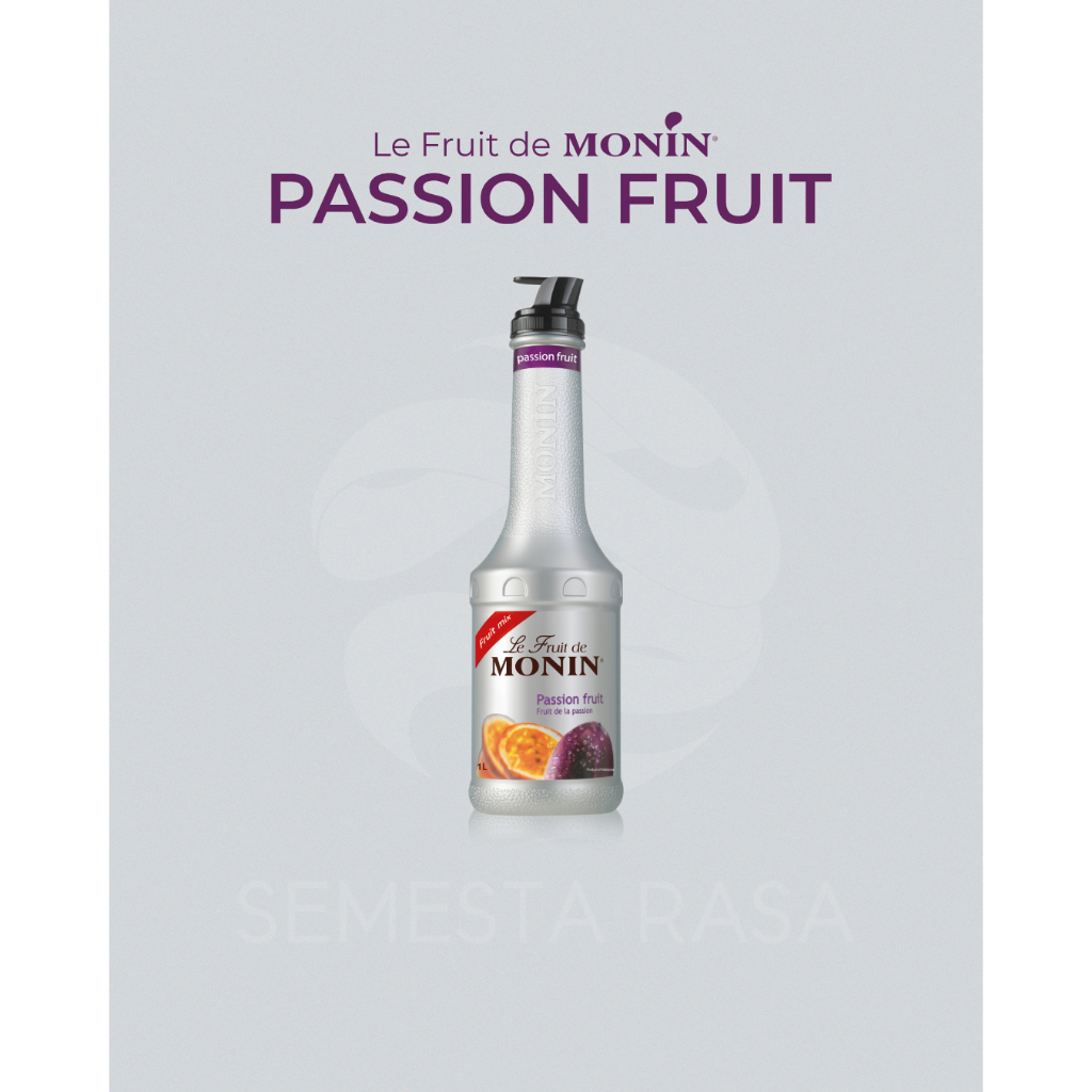 

Monin Puree Fruit Mix Passion Fruit 1 L | Sari / Ekstrak Buah Markisa