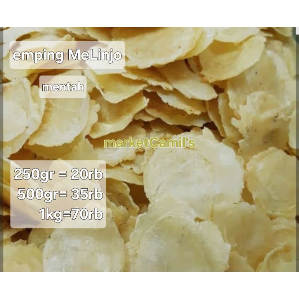 

emping Mlinjo Mentah asli