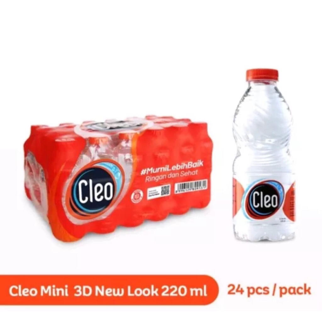 

Cleo 220ml isi 24 botol