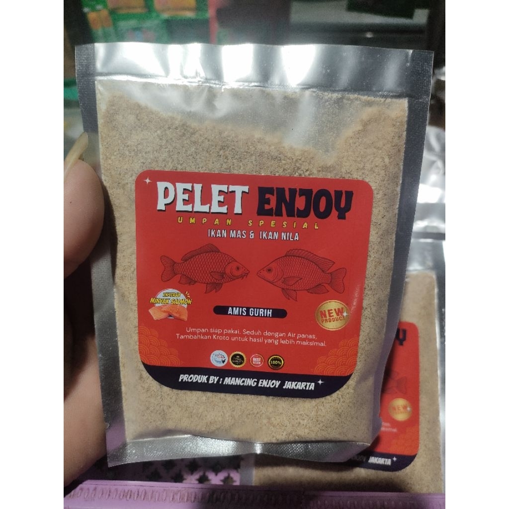 Pelet Enjoy Umpan Spesial Ikan Mas & Ikan Nila Amis Gurih Produk By Mancing Enjoy Jakarta
