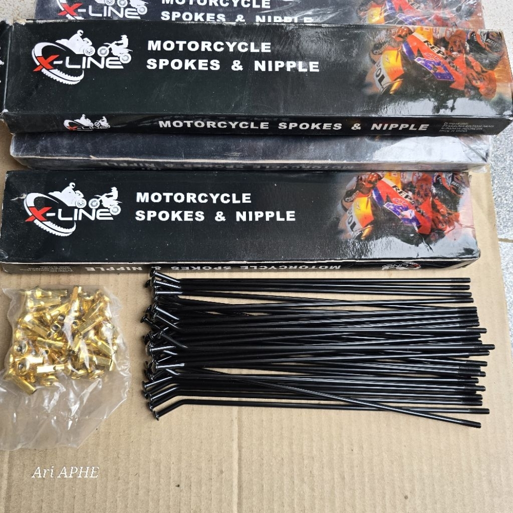 XLINE ruji jari jari trail supermoto ring 16 18 19 21 ukur  9 x 176 207 178 213 219 205 240 hole 28 