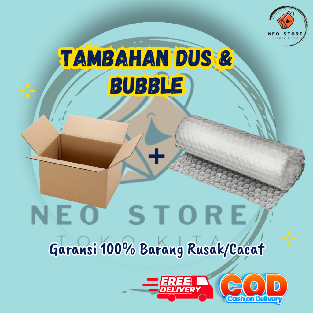 

Tambah Packing / Dus + Bubble Wrap / Extra Bubble Wrap for Safe Delivery