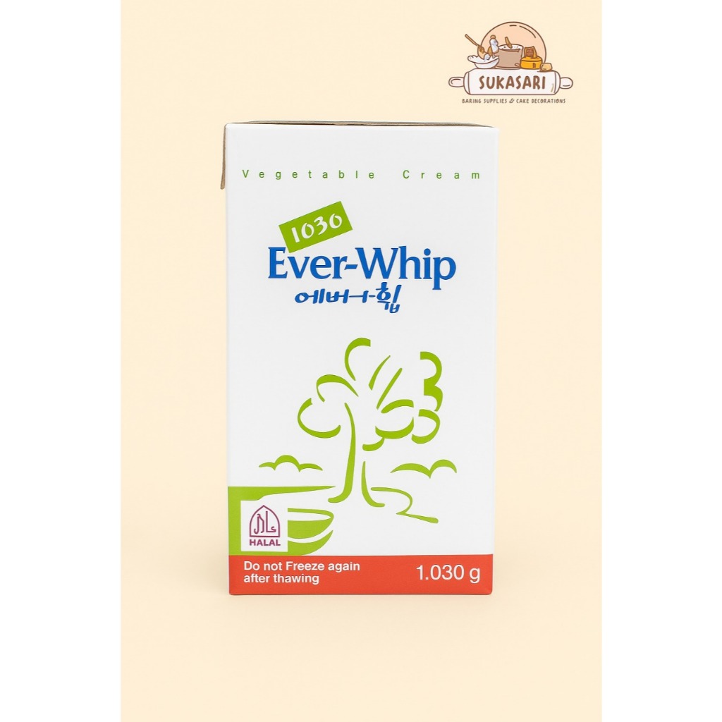 

Ever Whip 1030 no sugar whip 1lt krim kocok NABATI tawar korea
