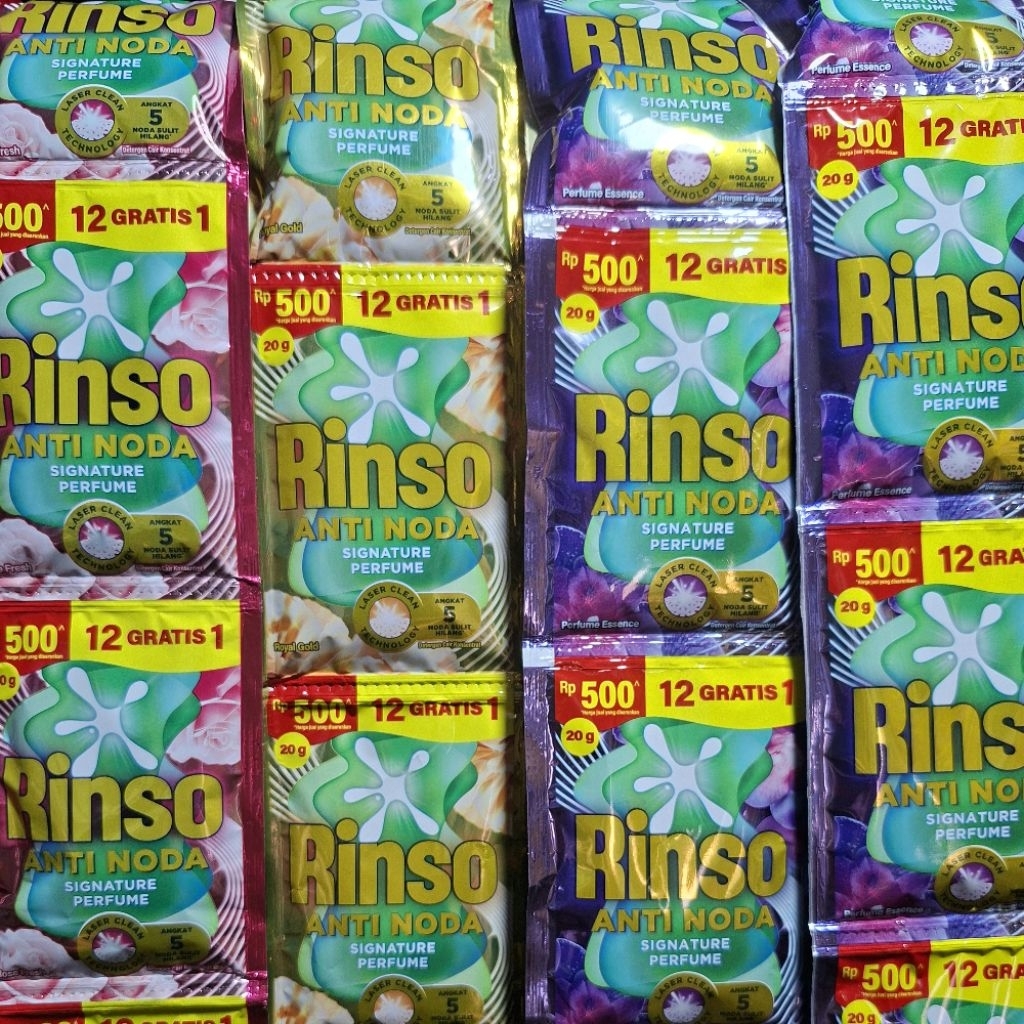 RINSO CAIR KEMASAN 500'an | RINSO CAIR 1RENCENG