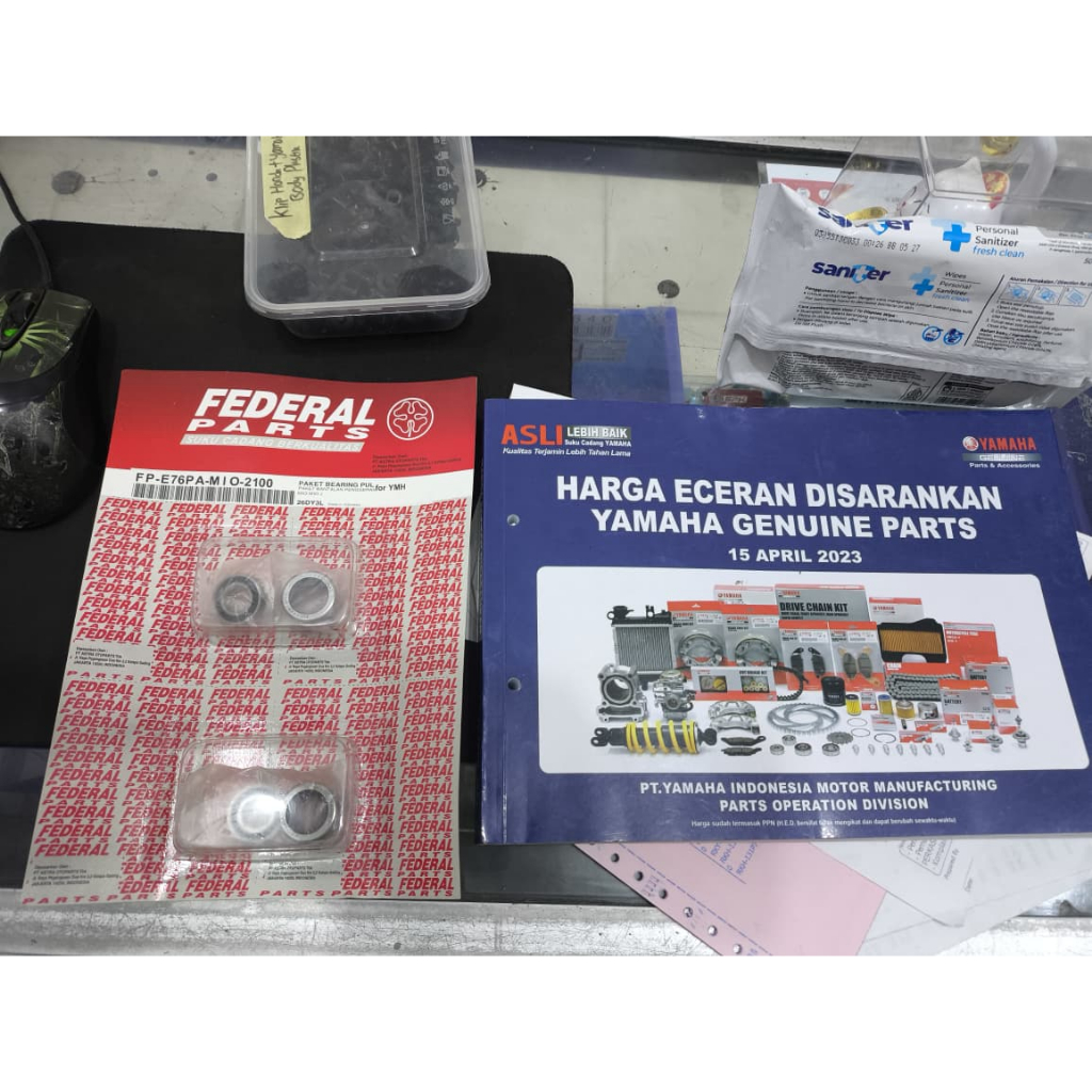 Bearing Laher Klaher Pully CVT Pulley Pully Set Bambu Roces Federal Mio Sporty Mio Smile Mio Soul No