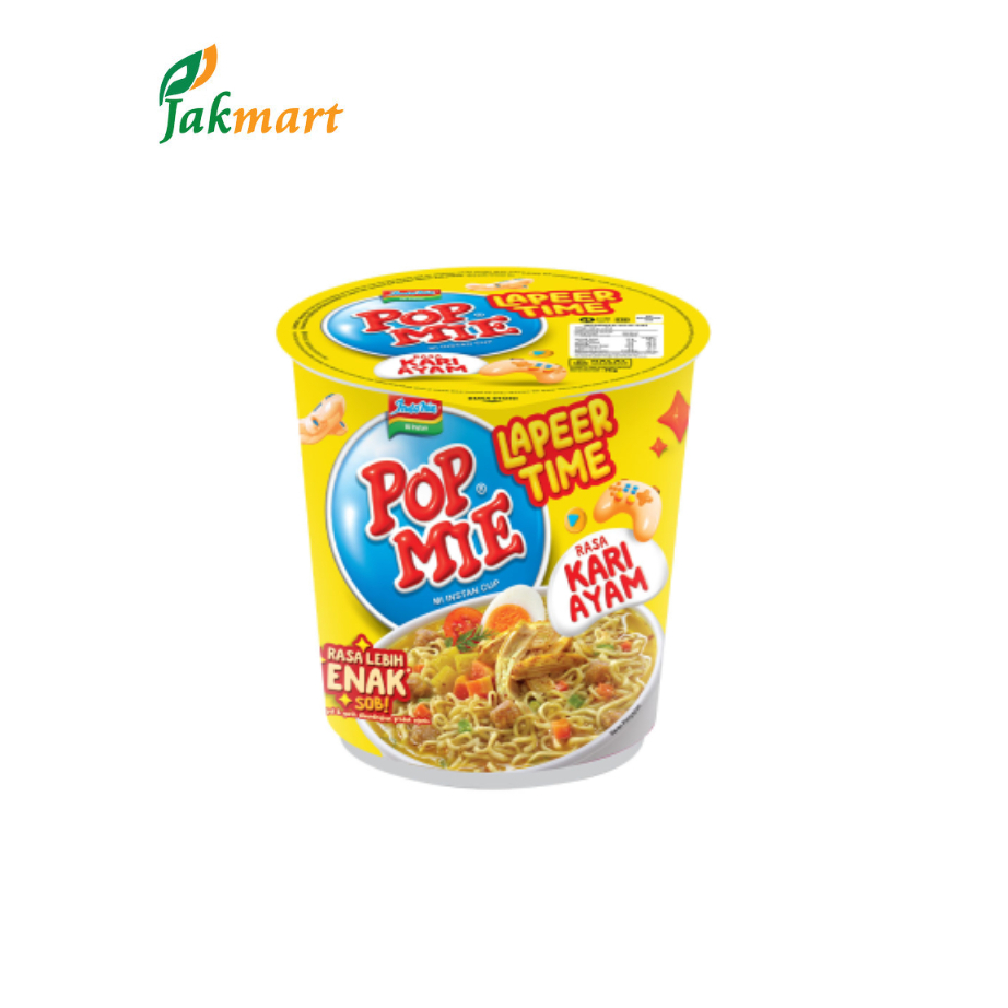 

Pop Mie Mi Lapeer Time Instan Cup Rasa Kari Ayam