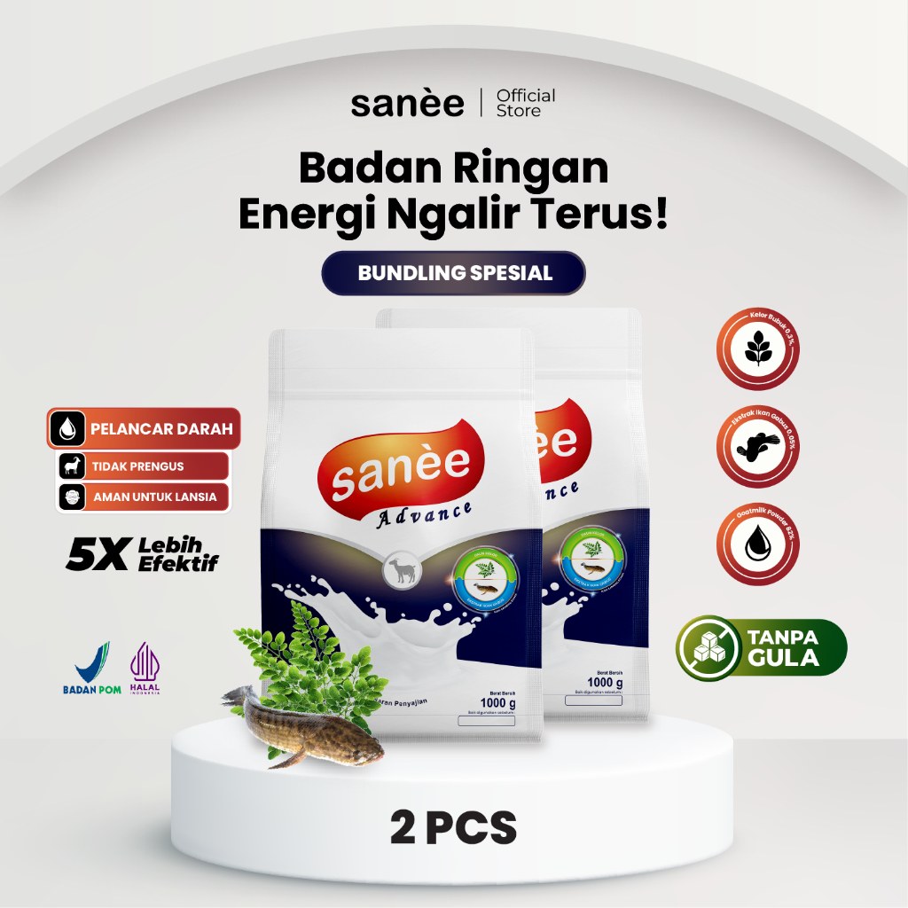 

Susu Kambing Etawa Bubuk 1Kg Advance Paket 2 Sanee