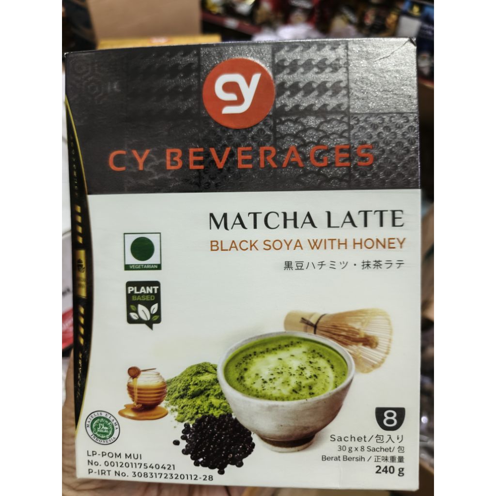 

CY Plant Based Matcha Latthe Black Soya With Honey 240gr sarapan