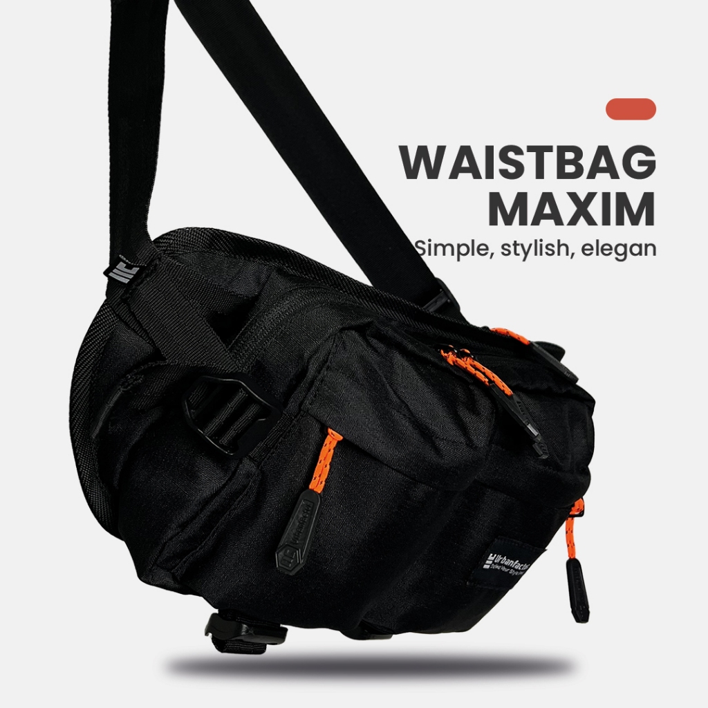 Waist Bag Pria Series MAXIM Tas Selempang Kekinian