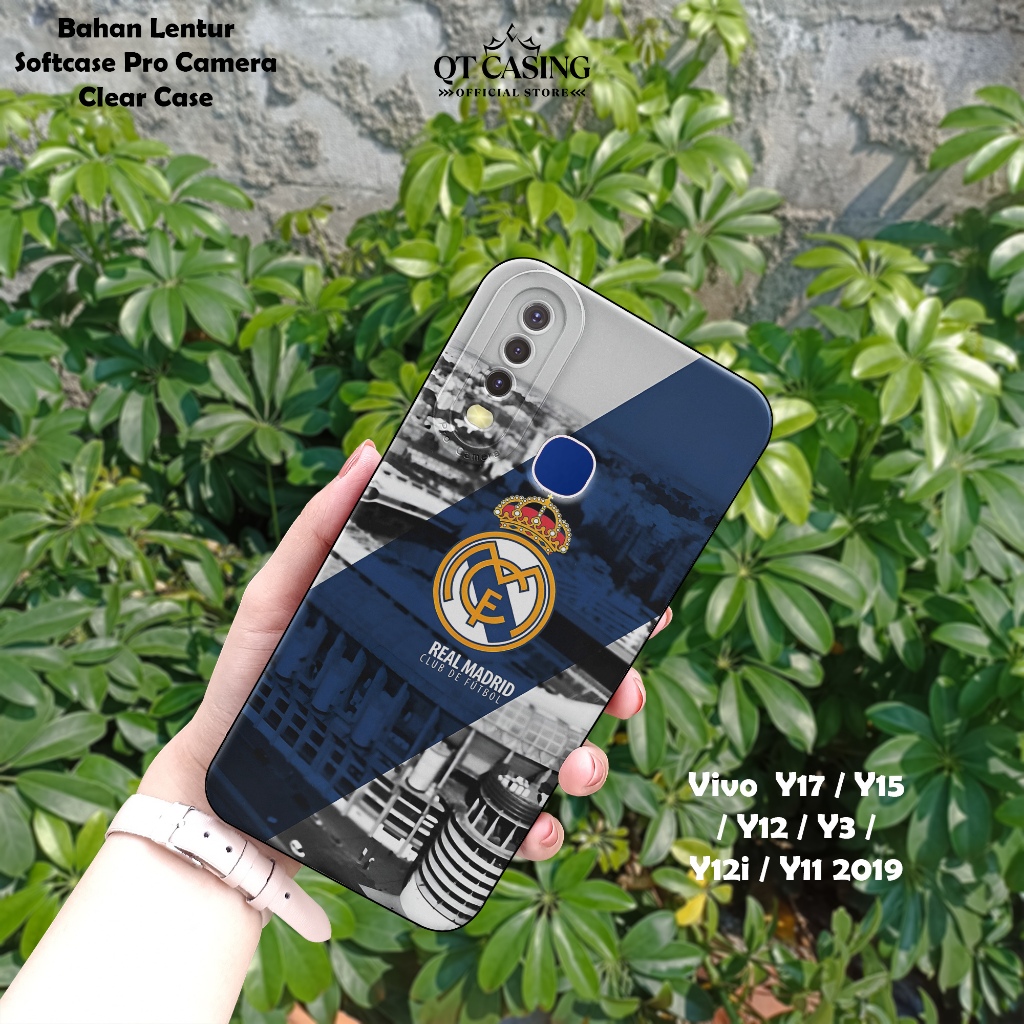 Case For Vivo Y17 / Y15 / Y12 / Y3 / Y12i / Y11 2019 – Casing Motif Club Bola - Softcase Pro Camera