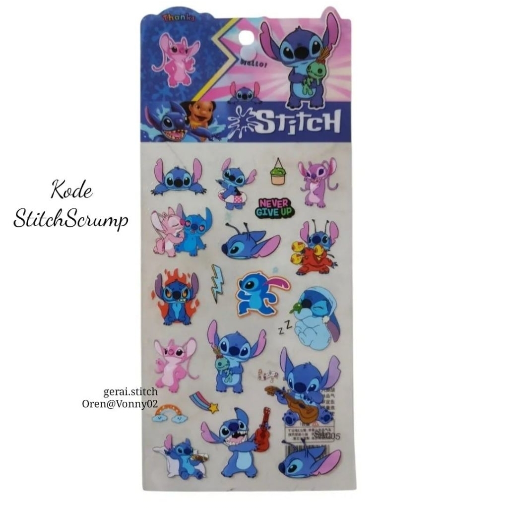 

Sticker Transprant Disney Stitch Bening lilostitch