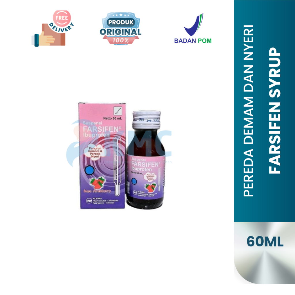 Farsifen Suspensi 60ml | Farsifen Ibuprofen Sirup