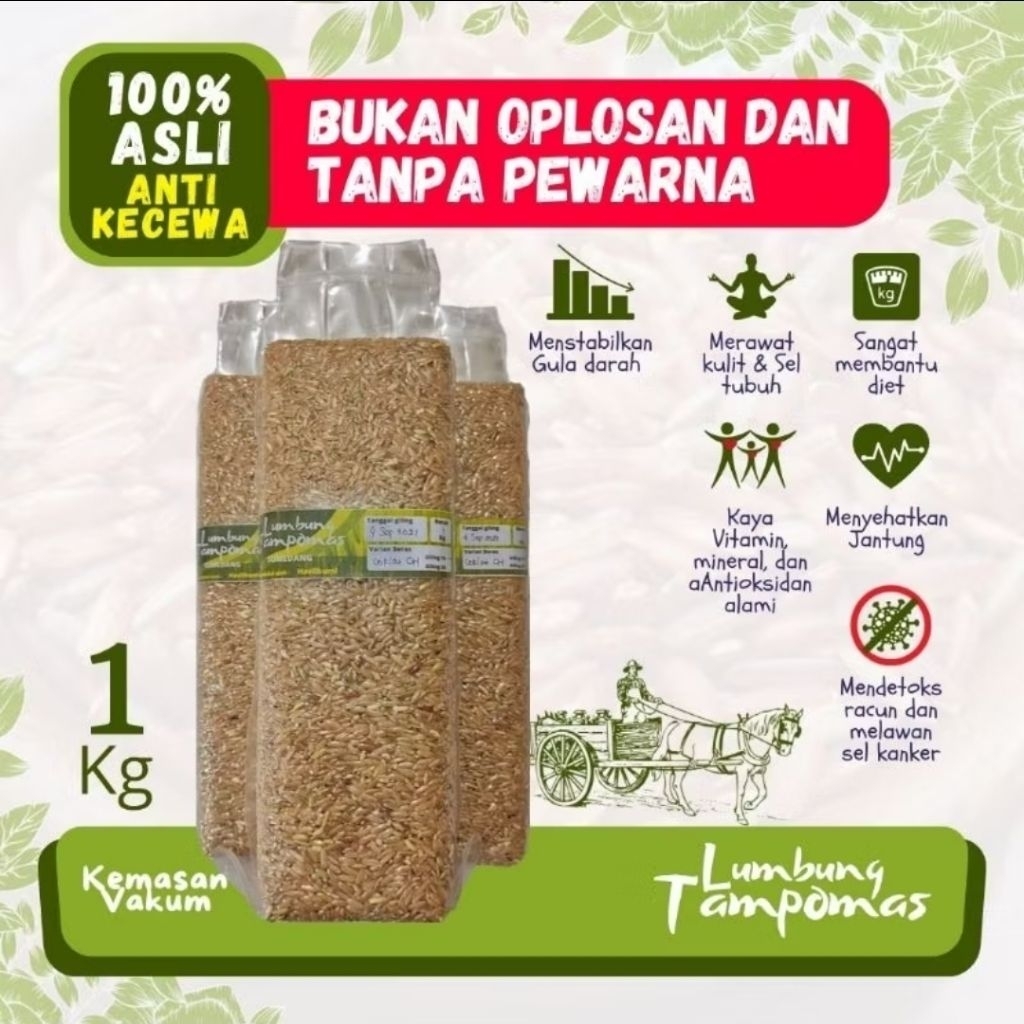 Beras coklat/ beras pecah kulit/ beras diabetes