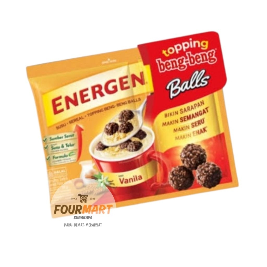 

ECERAN Energen Beng Beng - Energen Vanilla Topping Beng Beng Balls Coklat 32g