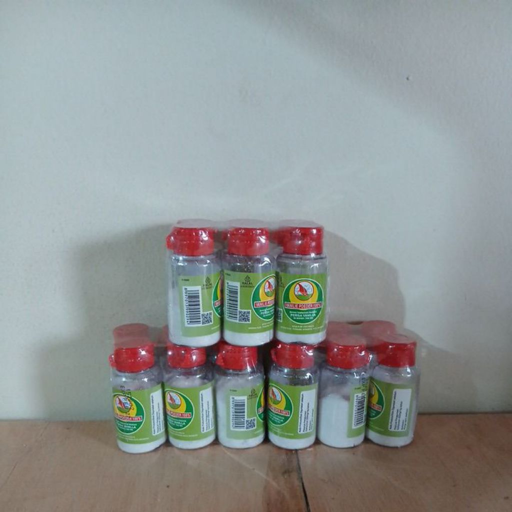 

vanilie powder kapal layar isi 6 pcs