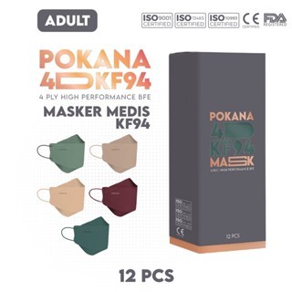 POKANA 4D KF94 Earloop Medical Face Mask / Masker Pokana KF94