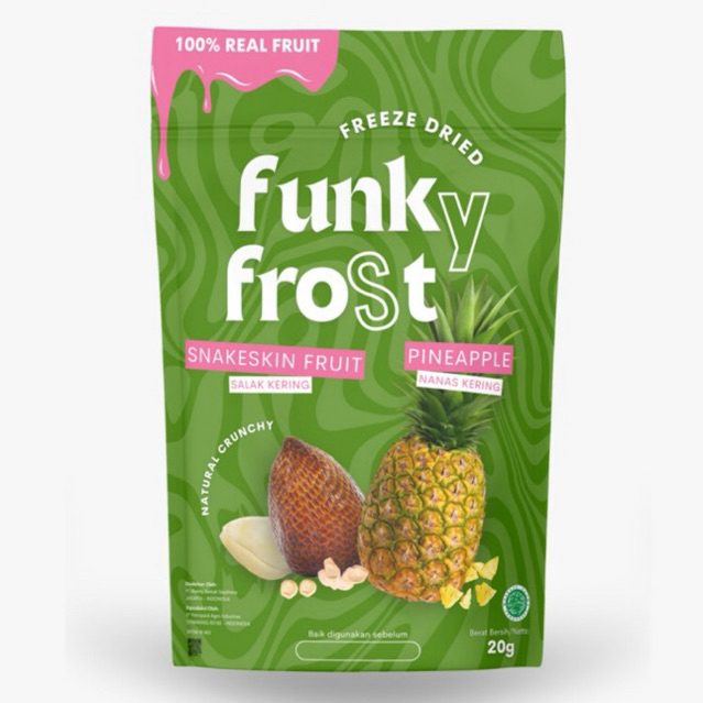 

Freeze Dried Fruit Snakeskin fruit & Pineapple 20gr