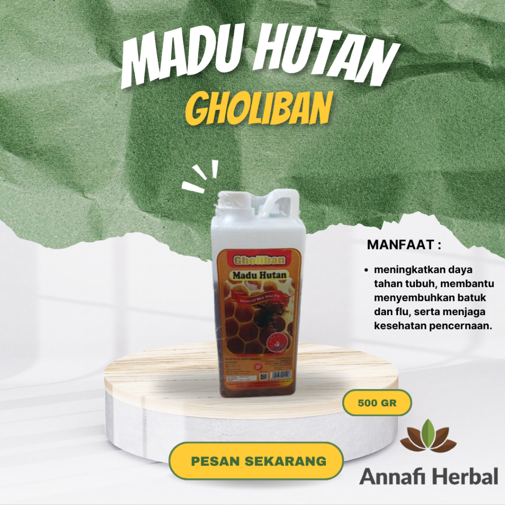

Gholiban Madu Hutan Asli 100% Daya Tahan Tubuh