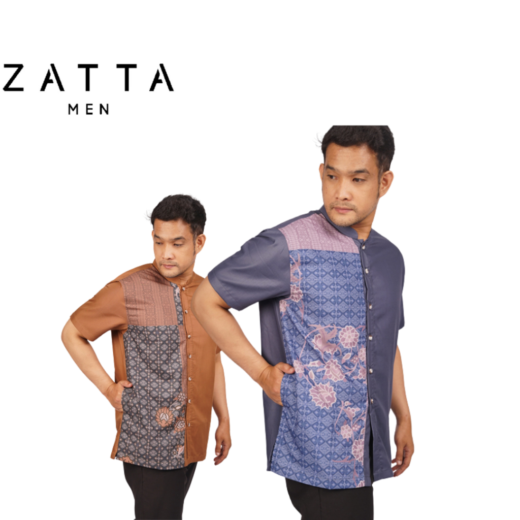 Elzatta zatta men koko kaimana koko dewasa lengan pendek bahan katun premium ukuran besar