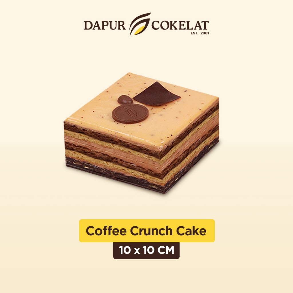 

DAPUR COKELAT - Delibox Coffee Crunch Cake 10x10 | Kue Rasa Kopi untuk Semua Moment Dipadu dengan Crunchy Crumble