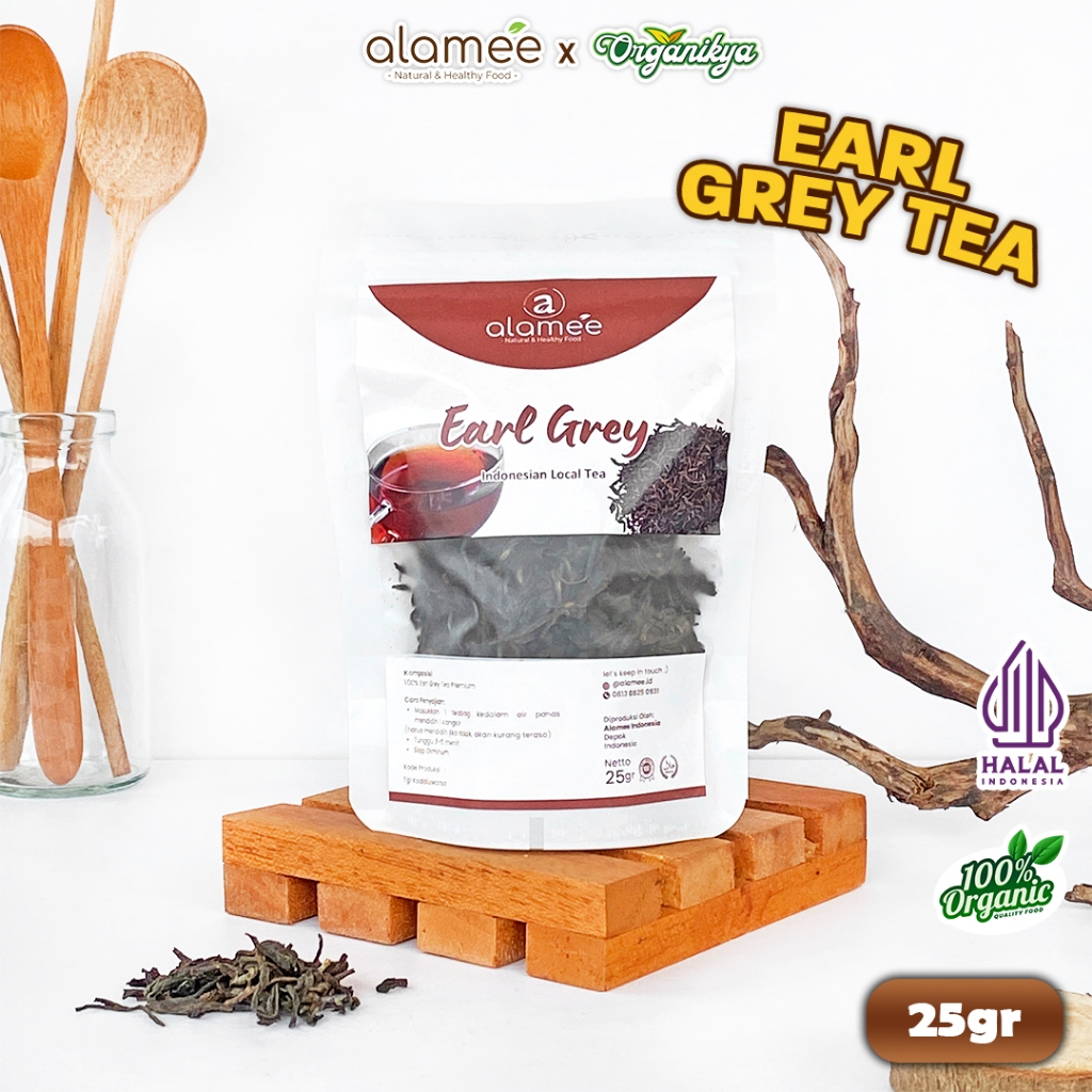 

Teh Grey Tea Teh Herbal Tradisional Indonesia Alami Sehat Organik Organic Siap Seduh 25 Gr organikya