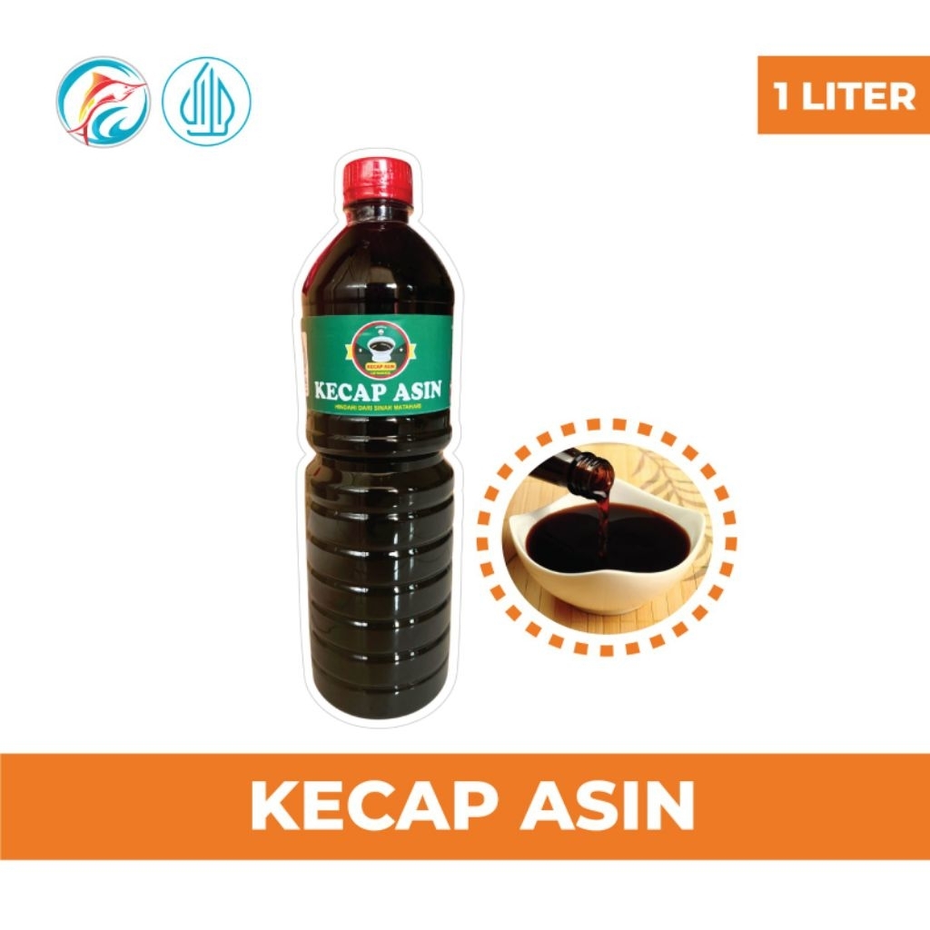 

KECAP ASIN INDONESIA UKURAN 1 LITER || HALAL, BPOM DAN MURAH