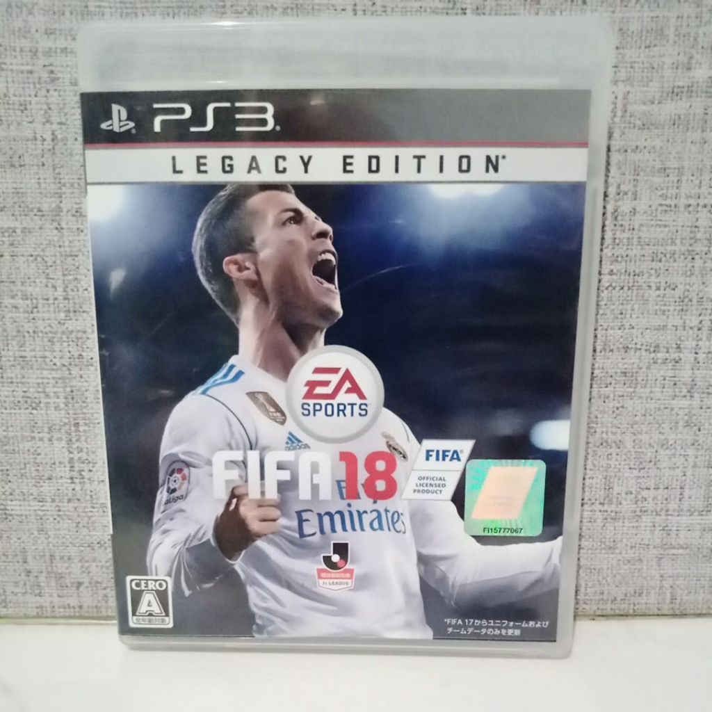 BD CD KASET ORIGINAL PS3 FIFA 18 Jpn Bahasa Jepang Box dan Cover Original
