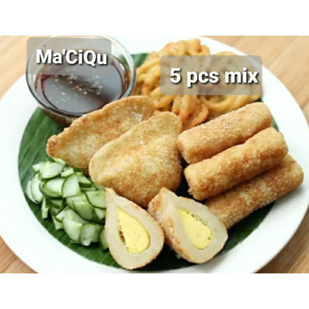 

Pempek homemade paket isi 5 pas mix frozen