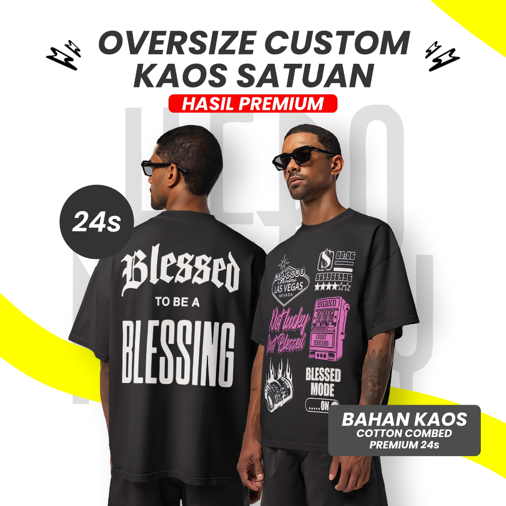 Heroninety - Kaos Oversize Custom / Kaos Custom Oversize