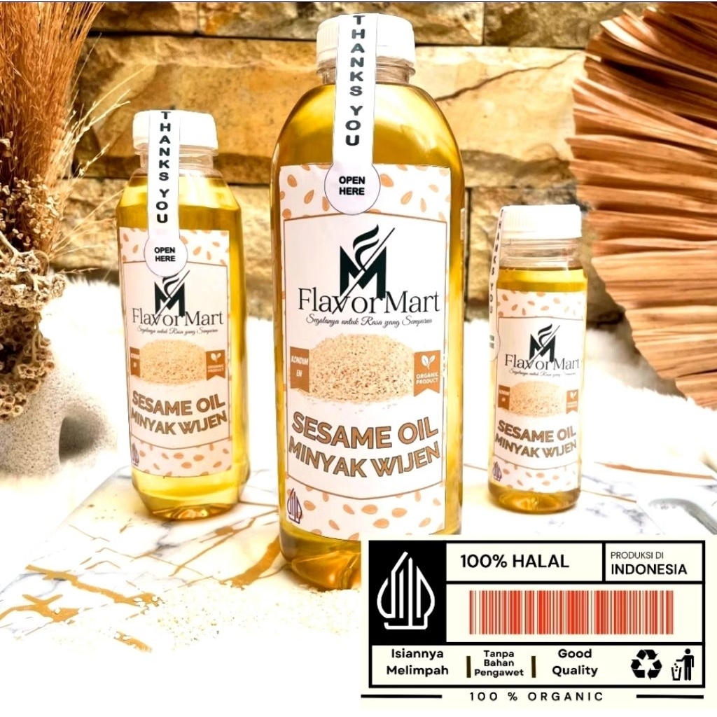 

Minyak Wijen Flavormart 250ml Organik Halal