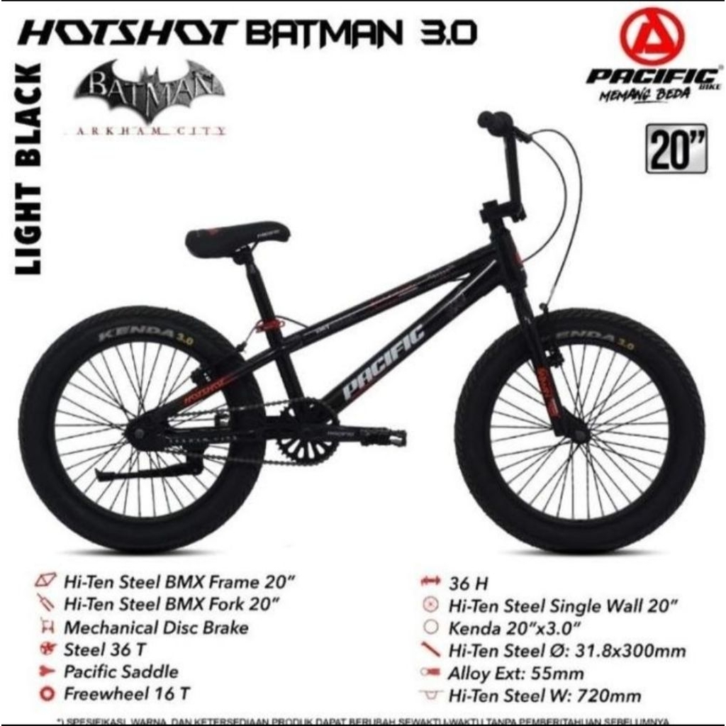 Sepeda Anak BMX PACIFIC BATMAN 20Inch Ban Jumbo 3.0