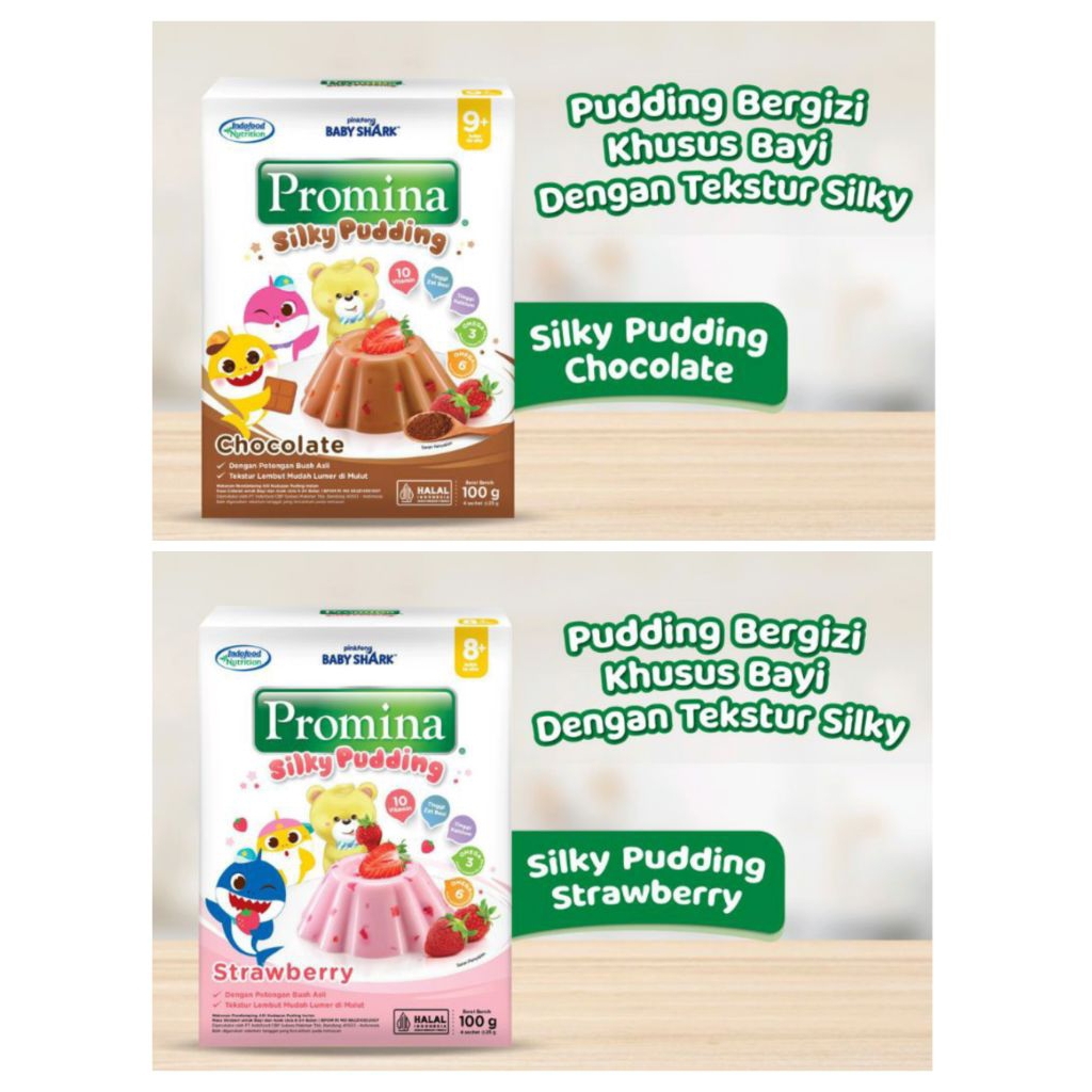 

PROMINA SILKY PUDDING STROBERI DAN COKLAT