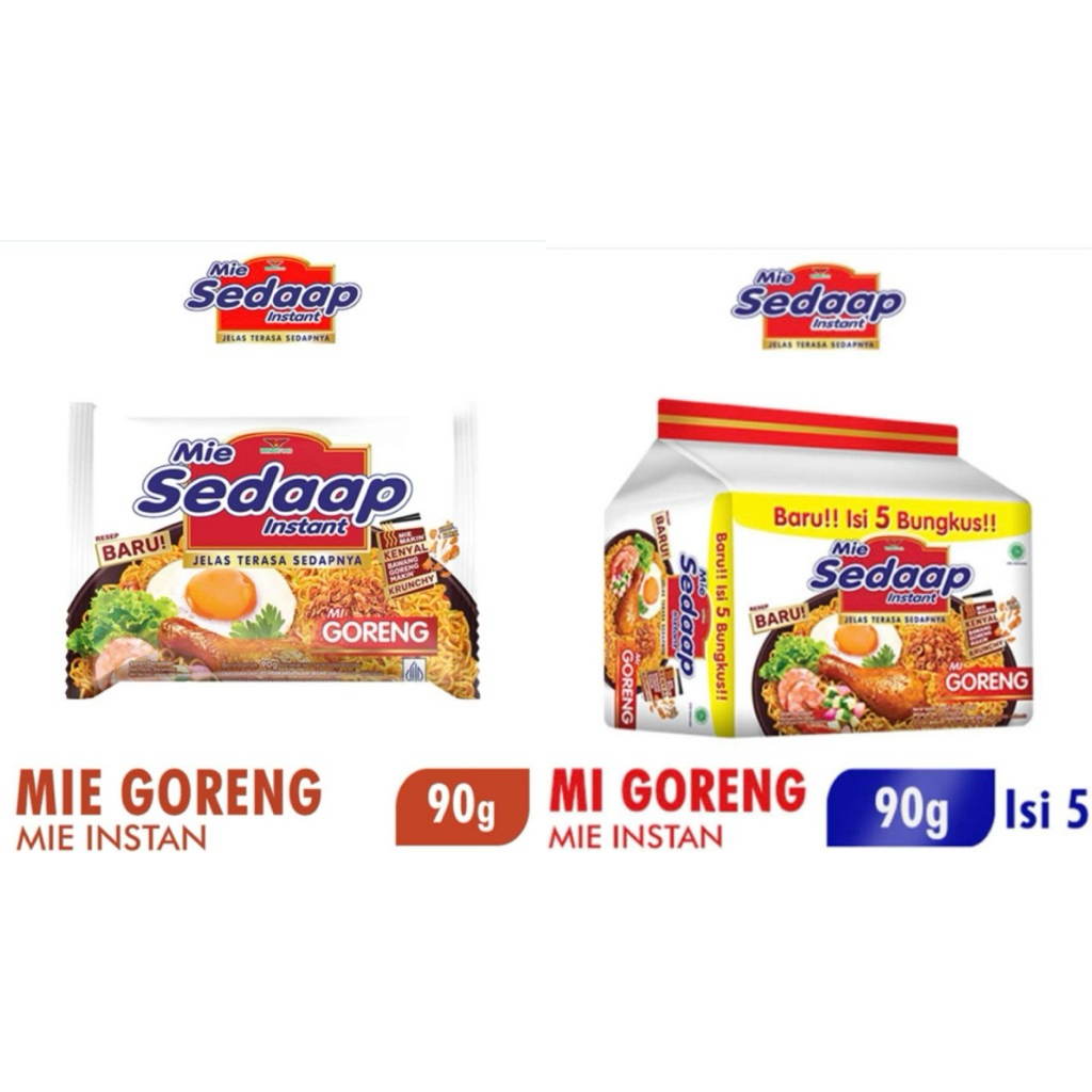 

MIE SEDAAP GORENG 90g / MIE SEDAAP GORENG 90g isi 5