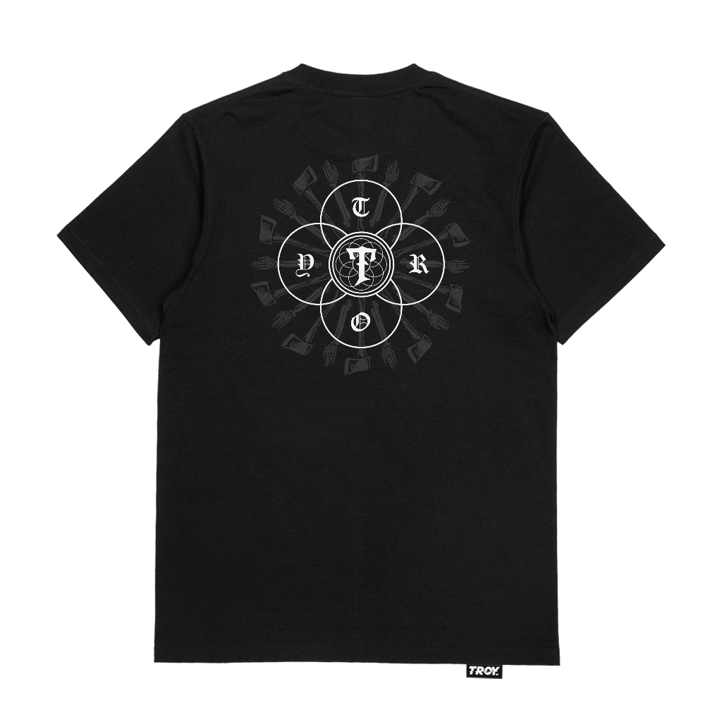 Troy Company Tshirt Black Axe - Kaos Hitam Lengan Pendek MT 3251