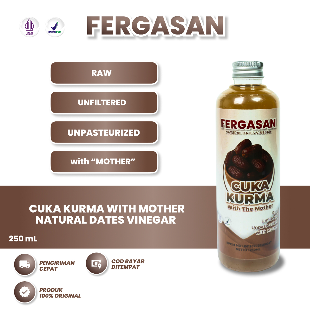 

FERGASAN Cuka Kurma Murni Alami 250 Ml With Mother