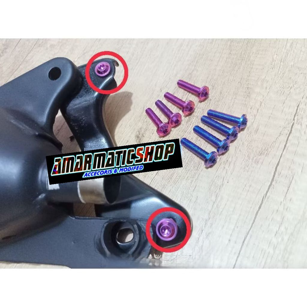 baut titanium arem knalpot mio sporty mio soul nuvo fino original Vietnam harga (2) baut