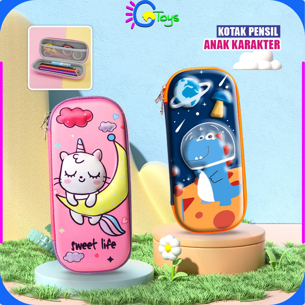 

CR-A39 Kotak Pensil 3D Karakter Timbul Tempat Pensil Anak Sekolah TK / Tempat Penyimpanan Alat Tulis Anti Air Import