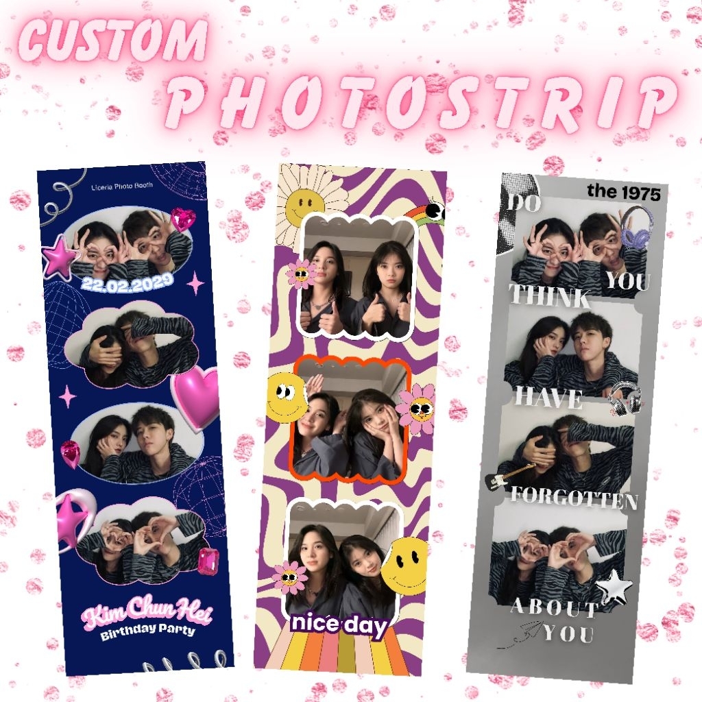 

[MOIRIEE] PHOTOSTRIP CUSTOM 5x15cm || FREEBIES KADO PASANGAN MEMORIABLE SAHABAT MURAH AESTHETIC TEMPLATE