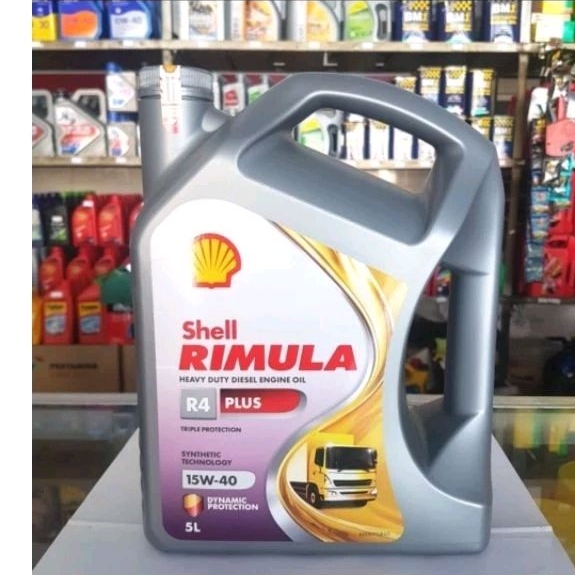 Oli mesin Shell Rimula R4 Plus 5 liter