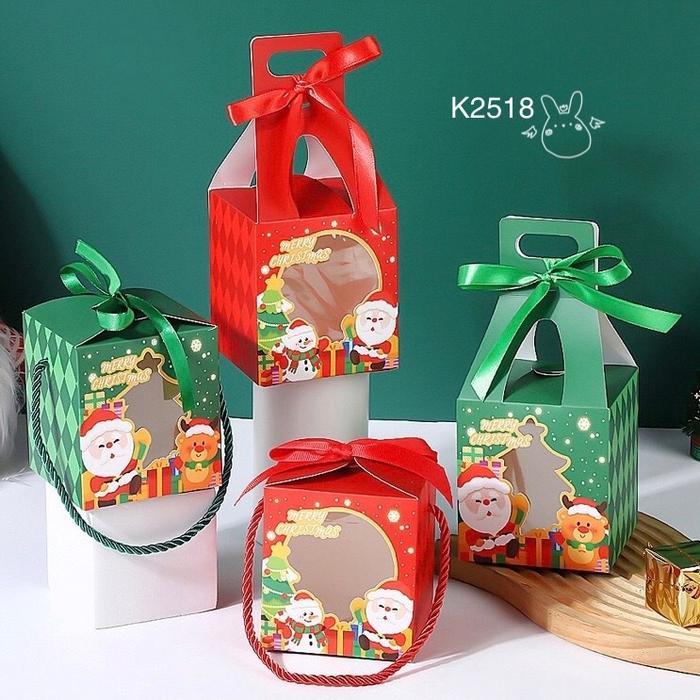 

Kotak Natal Mika K2518 muat 1 Toples Christmas Gable Box Dus Kue